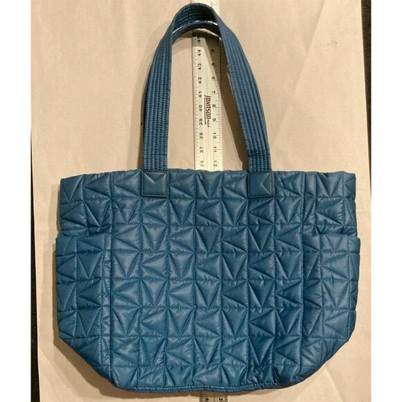 S Michael Kors Winnie Quilted Nylon Blue Large Tote 35T1TW4T3C $398 Chambray - Picture 5 of 10